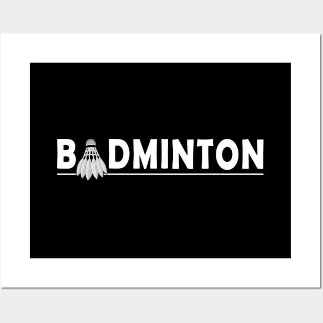 Badminton Wall Art by KC Happy Shop